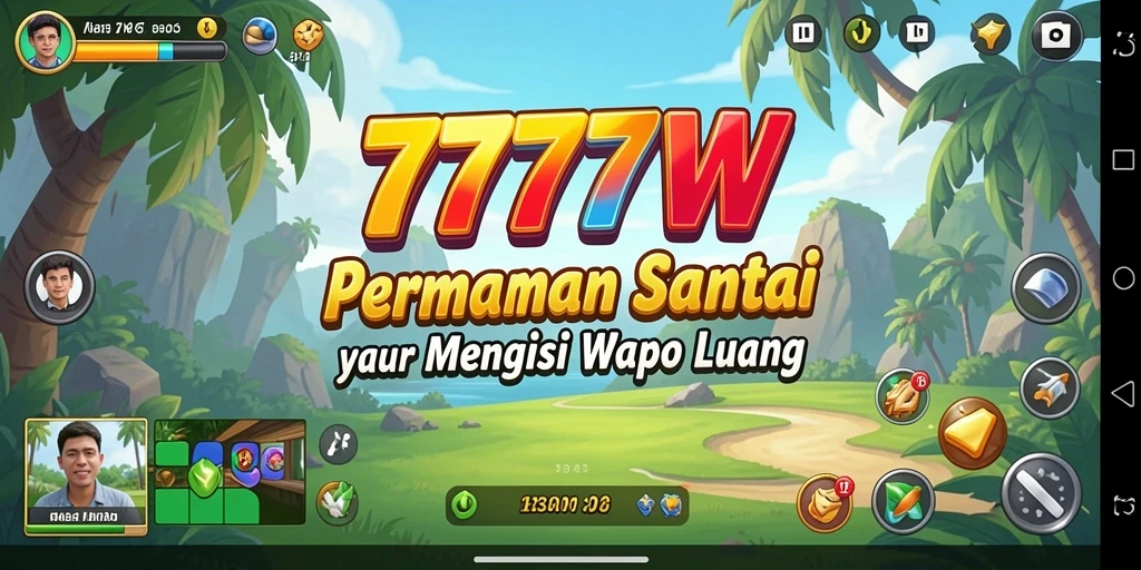 Tampilan gameplay <strong>7777W</strong> yang ceria dan menyenangkan.