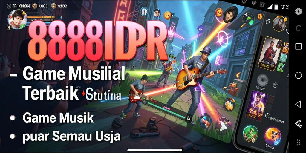 Tampilan gameplay seru dengan berbagai lagu musik.