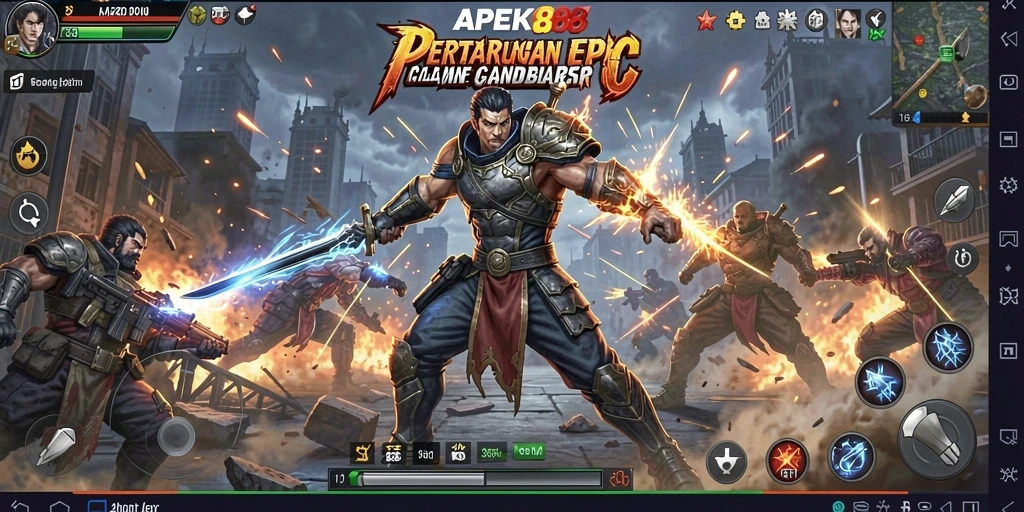 Tampilan menarik dari aksi pertarungan APEK88.