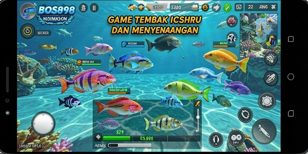Screenshot gameplay Tembak Ikan dari BOS898 yang seru dan interaktif.