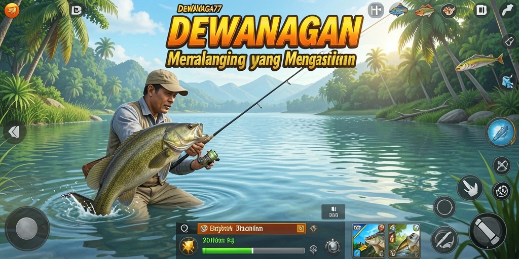 Tampilan gameplay memancing di DEWANAGA77 yang seru dan menyenangkan.