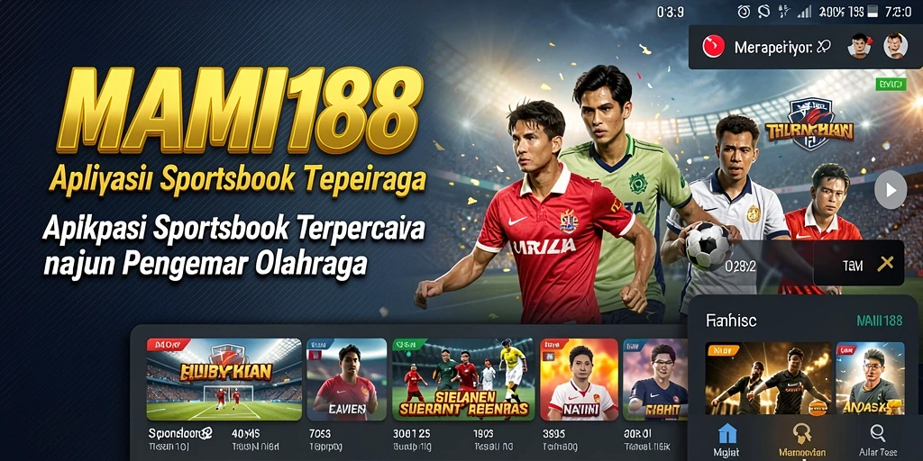 Tampilan gameplay Sportsbook MAMI188 dengan berbagai pilihan taruhan.