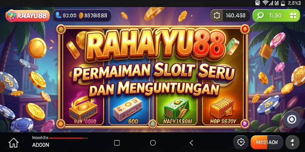 Tangkapan layar utama RAHAYU88 menunjukkan momen seru dalam permainan slot.