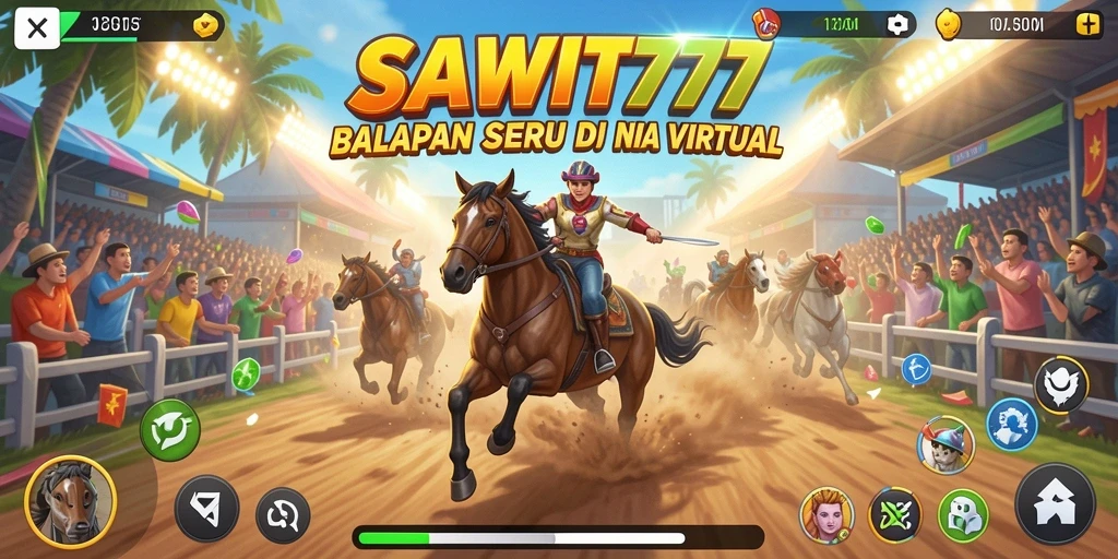 Tampilan gameplay Racing yang menegangkan di SAWIT777.